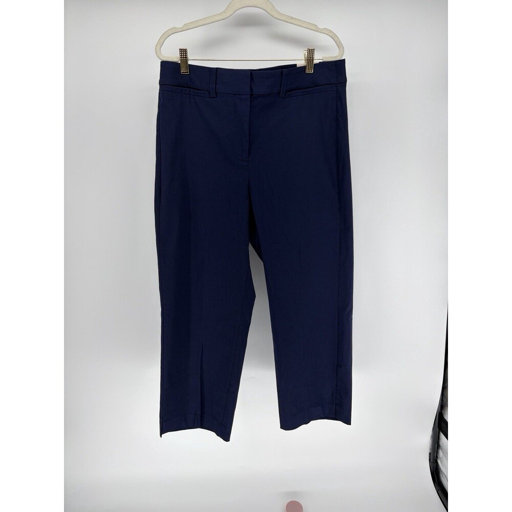 NWT Lane Bryant The 4- Season Slim Capri 14 Navy Mid-Rise